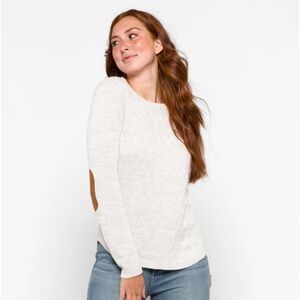 LETY & ME Melody Elbow Patch Pullover XXL